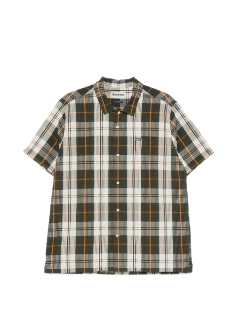 Barbour tartan-pattern seersucker shirt Neutrals MSH5749TN51