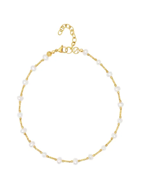 Nialaya Jewelry pearl-embellished necklace Gold WNECK343