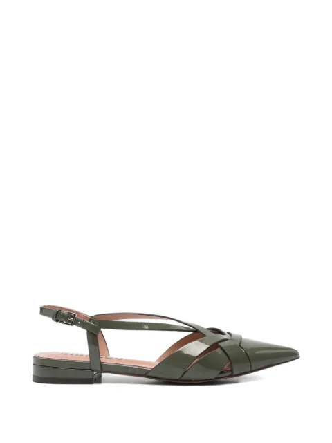 Bibi Lou Nolia patent-finish caged sandals Green 634Z21VK