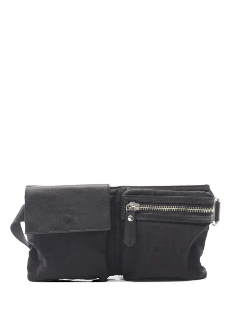 Fendi Pre-Owned 2010s Zucca belt bag Black 1067665