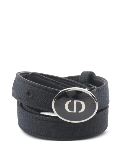 Christian Dior Pre-Owned 2010s CD-logo belt Black 1065389