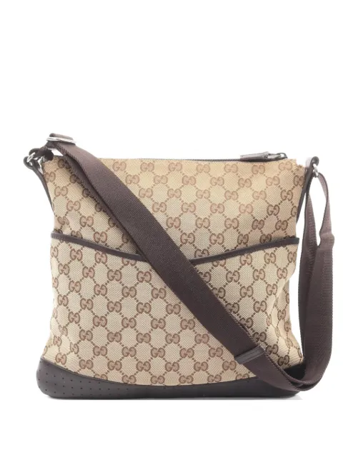 Gucci Pre-Owned 2000s GG canvas shoulder bag Neutrals 1064302