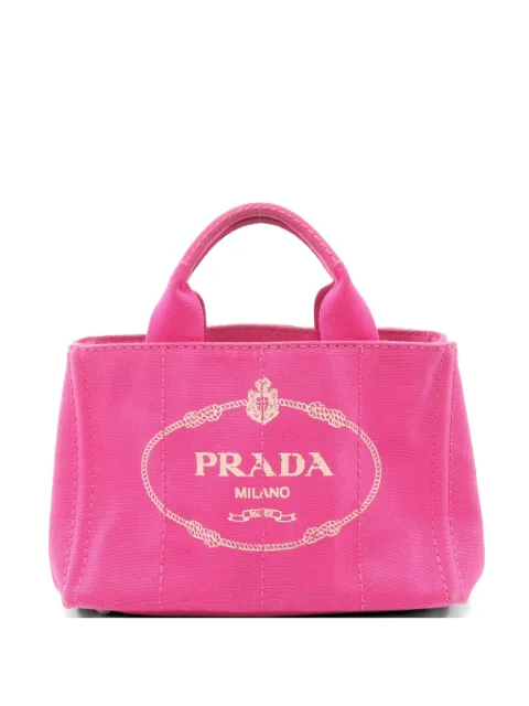 Prada Pre-Owned 2000s Canapa canvas tote bag Pink 1062825
