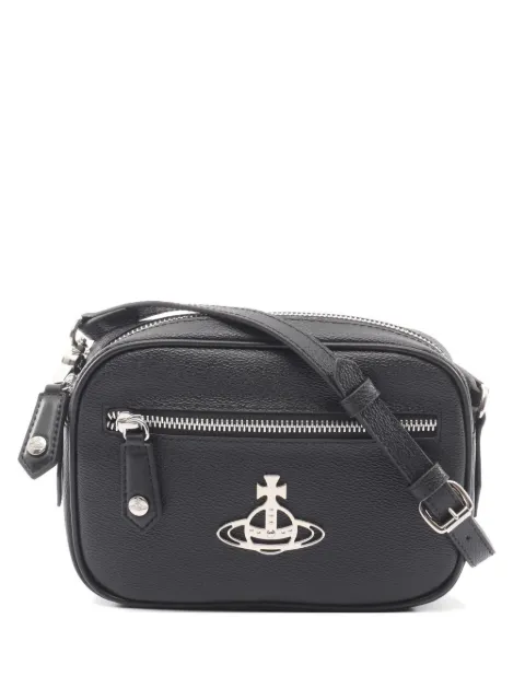 Vivienne Westwood Pre-Owned Annie front zip-fastening shoulder bag Black 1066947