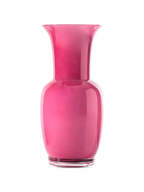 Venini Opalino flared-neck glass vase Pink 70638
