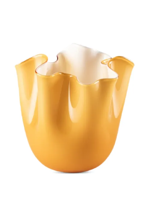 Venini medium Fazzoletto vase Yellow 70002