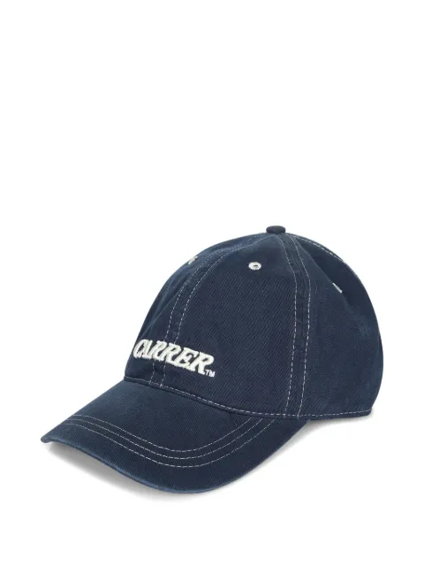 Carrer logo-embroidered contrast-stitched baseball cap Blue 800001002
