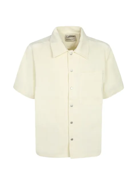 Carrer short-sleeve chest-pocket shirt White 400008001ECRU