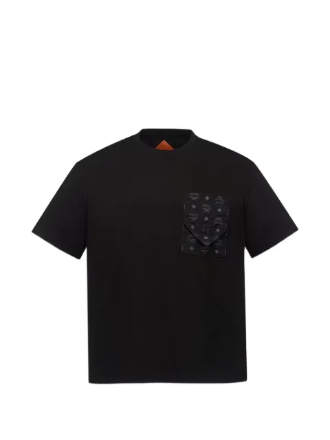 MCM visetos-print pocket t-shirt Black MHTEAMM07BD00S