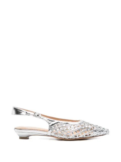 KEYS caged slingback sandals Silver K12245