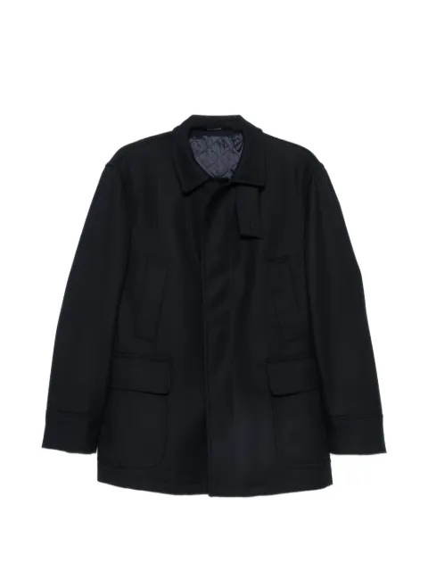 Tagliatore flap-pocket coat Blue GEORGEF150037