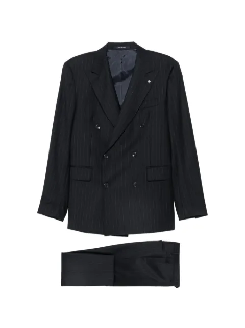 Tagliatore pinstripe double-breasted suit Blue 2FNJ20B01060122