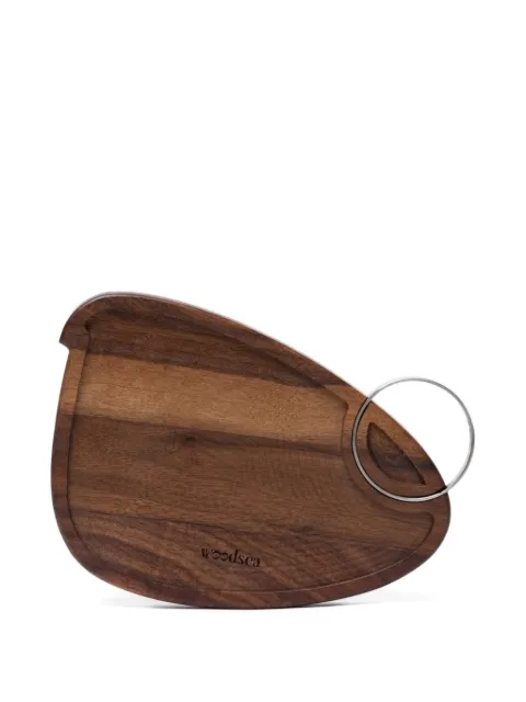 woodsea engraved metal-ring serving board Brown 4779039792526