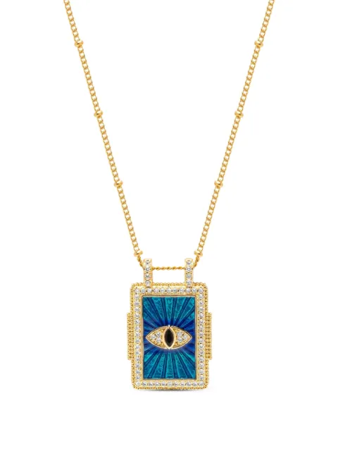 Nialaya Jewelry evil-eye pendant necklace Gold WNECK338