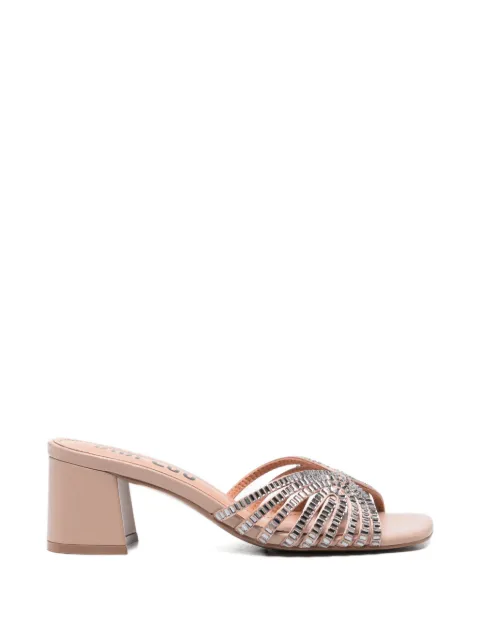 Bibi Lou Serabi crystal-embellished leather sandals Neutrals 562Z75VK