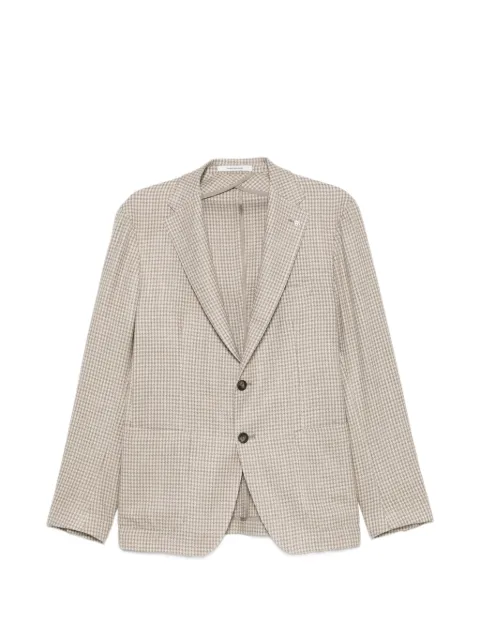 Tagliatore houndstooth-pattern single-breasted blazer Neutrals 1SMC22K520150
