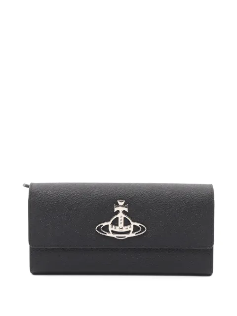 Vivienne Westwood Pre-Owned Annie bi-fold long wallet Black 1066949
