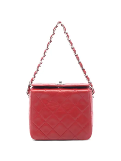 CHANEL Pre-Owned 1996-1997 interlocking-CC shoulder bag Red 10679434246663