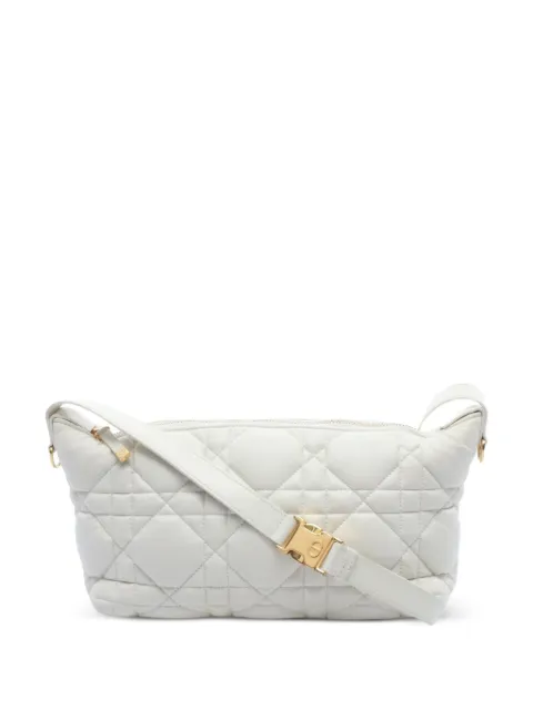 Christian Dior Pre-Owned 2010s DiorTravel Cannage pouch bag White 1067267