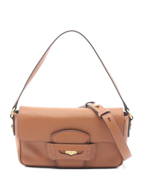 Miu Miu Pre-Owned 2010s Penny leather handbag Neutrals 1067285