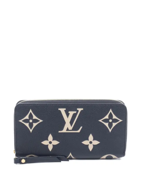 Louis Vuitton Pre-Owned 2021 monogram empreinte zippy wallet Black 1066660