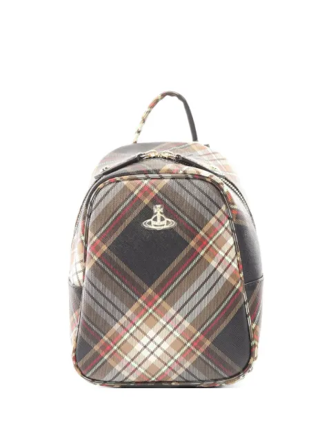 Vivienne Westwood Pre-Owned tartan backpack Black 1066959