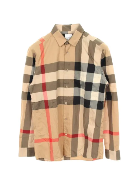 Burberry Pre-Owned 2010s Mega Check shirt Neutrals 1061643