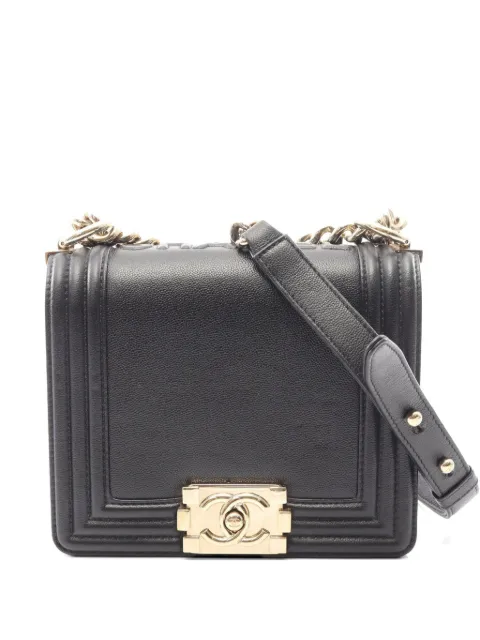 CHANEL Pre-Owned 2021s Boy chain-strap shoulder bag Black 1066630T40XU864