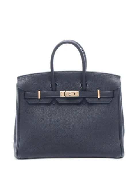 Hermès Pre-Owned 2022 Birkin 25 tote bag Black 1067261U