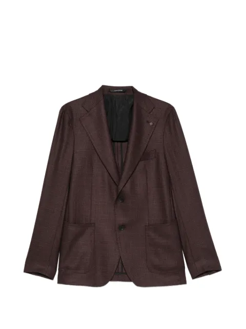 Tagliatore single-breasted notched-lapel blazer Red GPL22K550070