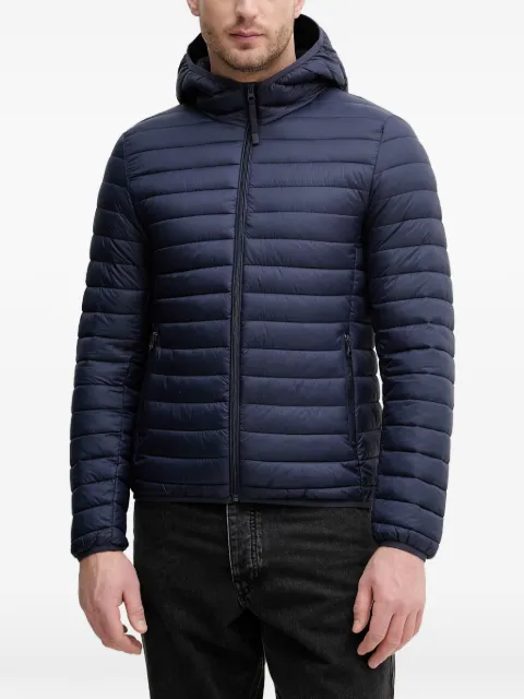 Benetton quilted hooded jacket Blue 2TWDUN06I