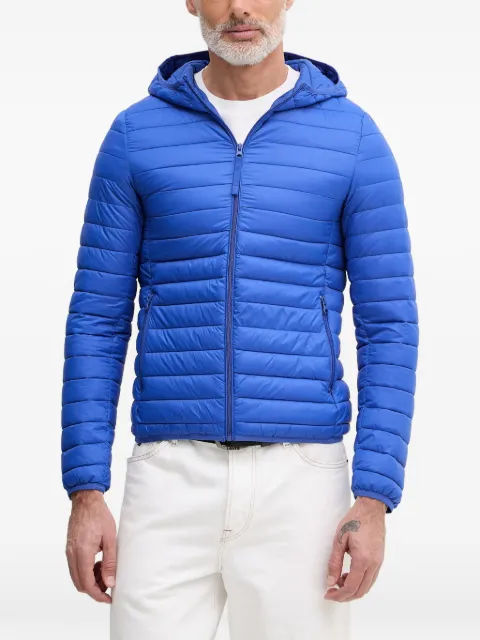 Benetton quilted hooded jacket Blue 2TWDUN06I
