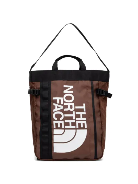 The North Face Base Camp logo-print panelled backpack Brown NF0A8BK7