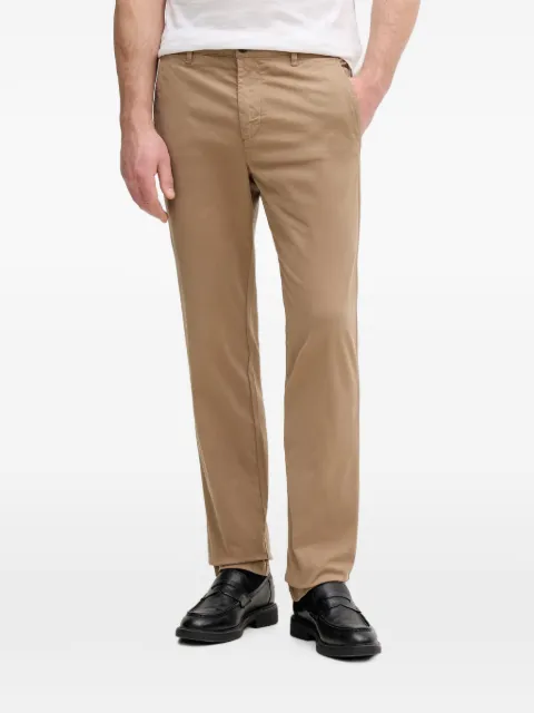 Benetton belt-loop button-fastening trousers Brown 4TZYUF04P