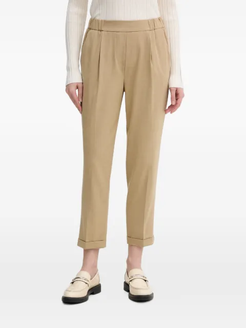 Benetton pleated turn-up trousers Neutrals 4962DF079