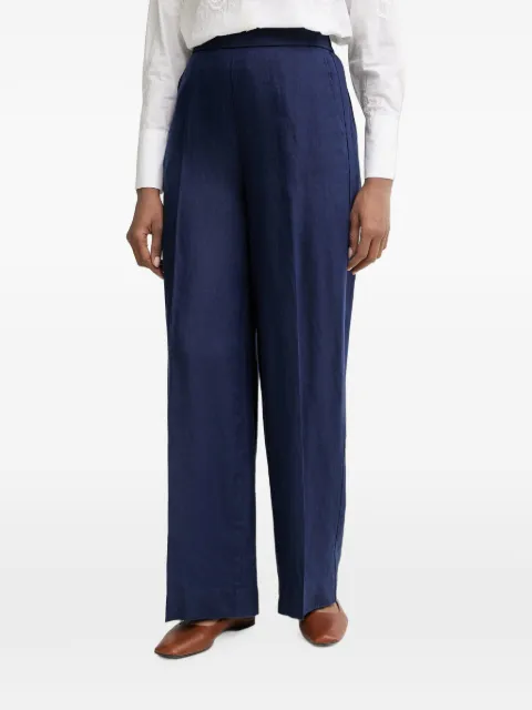 Benetton wide-leg elasticated-waist trousers Blue 4AGHDF08K