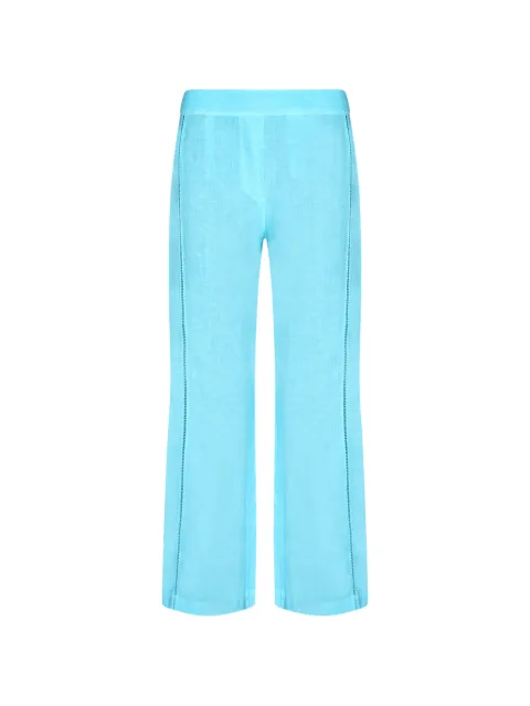 120% Lino ladder-stitch trousers Blue 33ALIW29RC000F753S00022