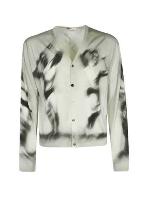 Coppola E Toppo Vintage photographic-print button-up cardigan White 10243261A178655E760