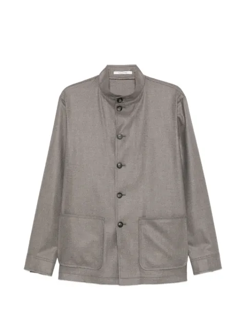 Tagliatore Klein button-up patch-pocket jacket Grey GKLEIN010021