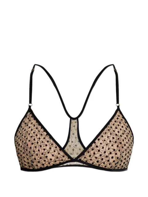 TOM FORD polka-dot lace-trim bra Neutrals BR0051FAX1768
