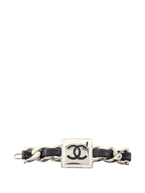 CHANEL Pre-Owned 1986-1988 Coco Mark Barrett hair clip Gold 1060535