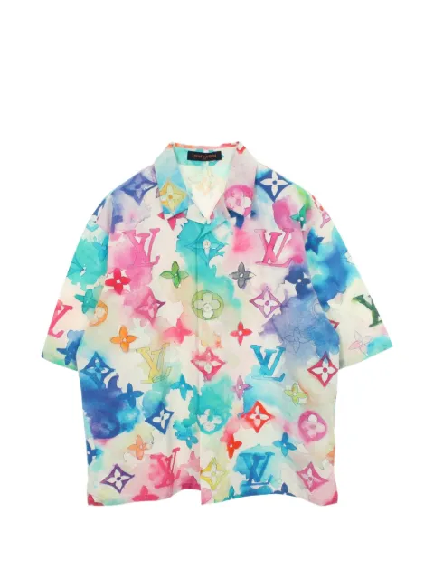 Louis Vuitton Pre-Owned Monogram watercolor shirt White 1061632