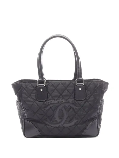 CHANEL Pre-Owned 2008-2009 quilted tote bag Black 106759712575695