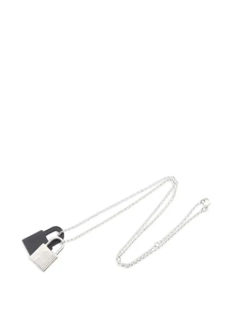 Hermès Pre-Owned 2021 O'Kelly padlock necklace Silver 1062544Z
