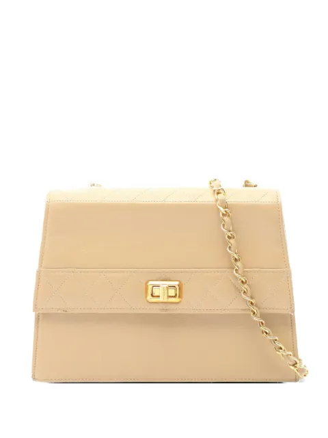 CHANEL Pre-Owned 1980s matelasse chain shoulder bag Neutrals 10683181498015
