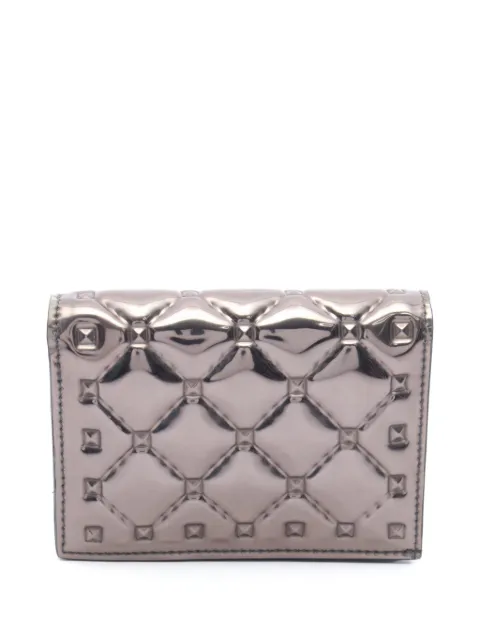 Valentino Garavani Pre-Owned 2010s Rockstud wallet Silver 1066654