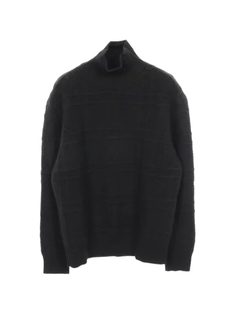 Christian Dior Pre-Owned Cannage high-neck sweater Black 1059625