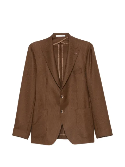 Tagliatore pin-lapel single-breasted blazer Brown 1SMC26K120028