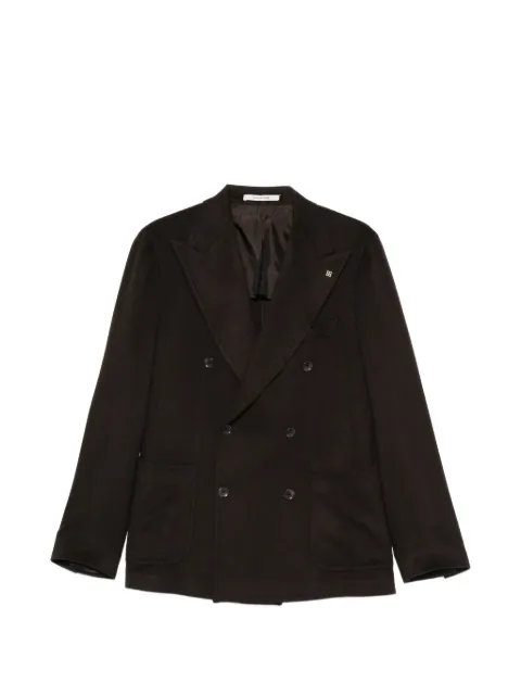 Tagliatore double-breasted peak-lapel blazer Brown GPL20K010025