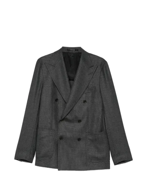 Tagliatore double-breasted peak-lapel blazer Grey GPL20K060109
